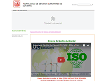Tablet Screenshot of egresados.tese.edu.mx